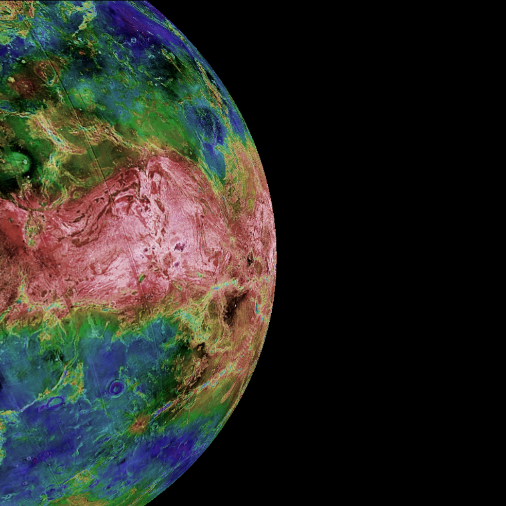 Surface features seen in the Magellan images match those in the WISPR image.CREDITS: Magellan Team/JPL/USGS