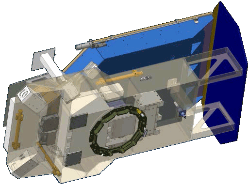 Each of the four PUNCH spacecraft is just over a meter long and supports one instrument on the +Z deck (maintained toward the zenith in flight). Each spacecraft supports three-axis pointing (to within a few arc-seconds), dual-band high-speed downlink, orbital-trim propulsion, and sophisticated, autonomous fault recovery. The four spacecraft are launched and deployed in orbit from a single rocket. Their orbital formation is established over the first 90 days of flight.